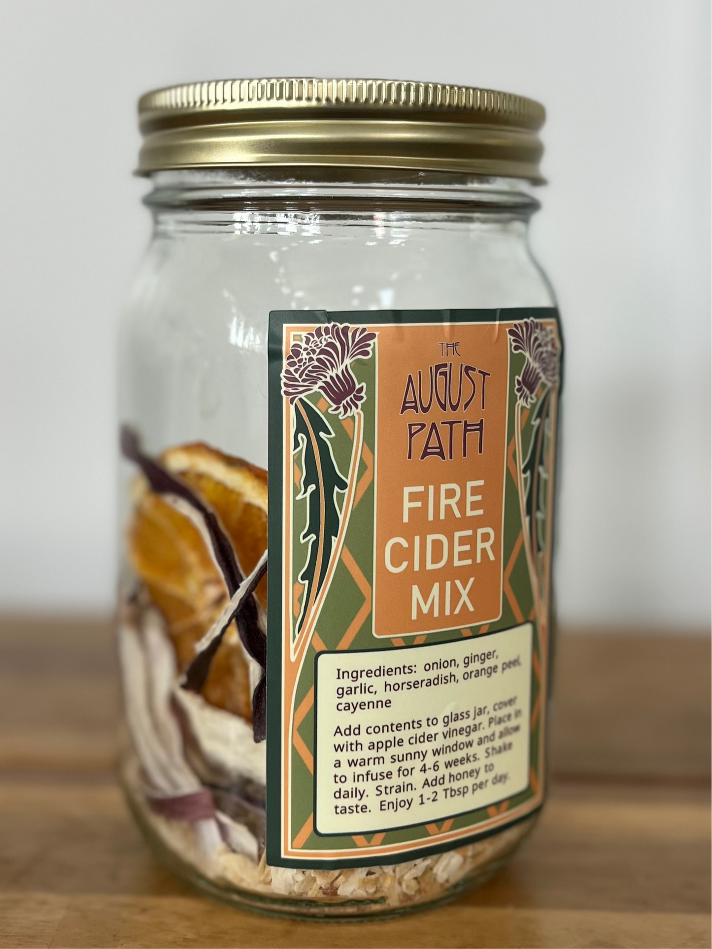 Fire Cider Mix - 32oz Mix in Jar
