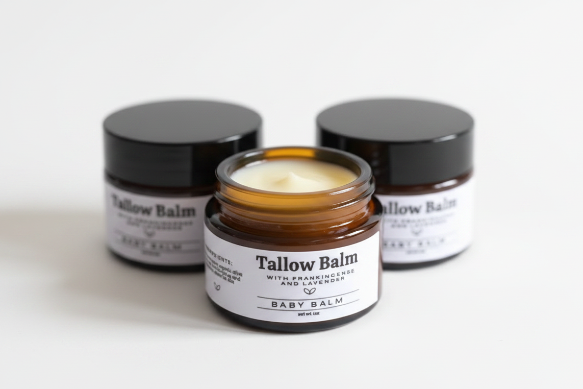 Baby Balm - Tallow with Frankincense and Lavender 1oz