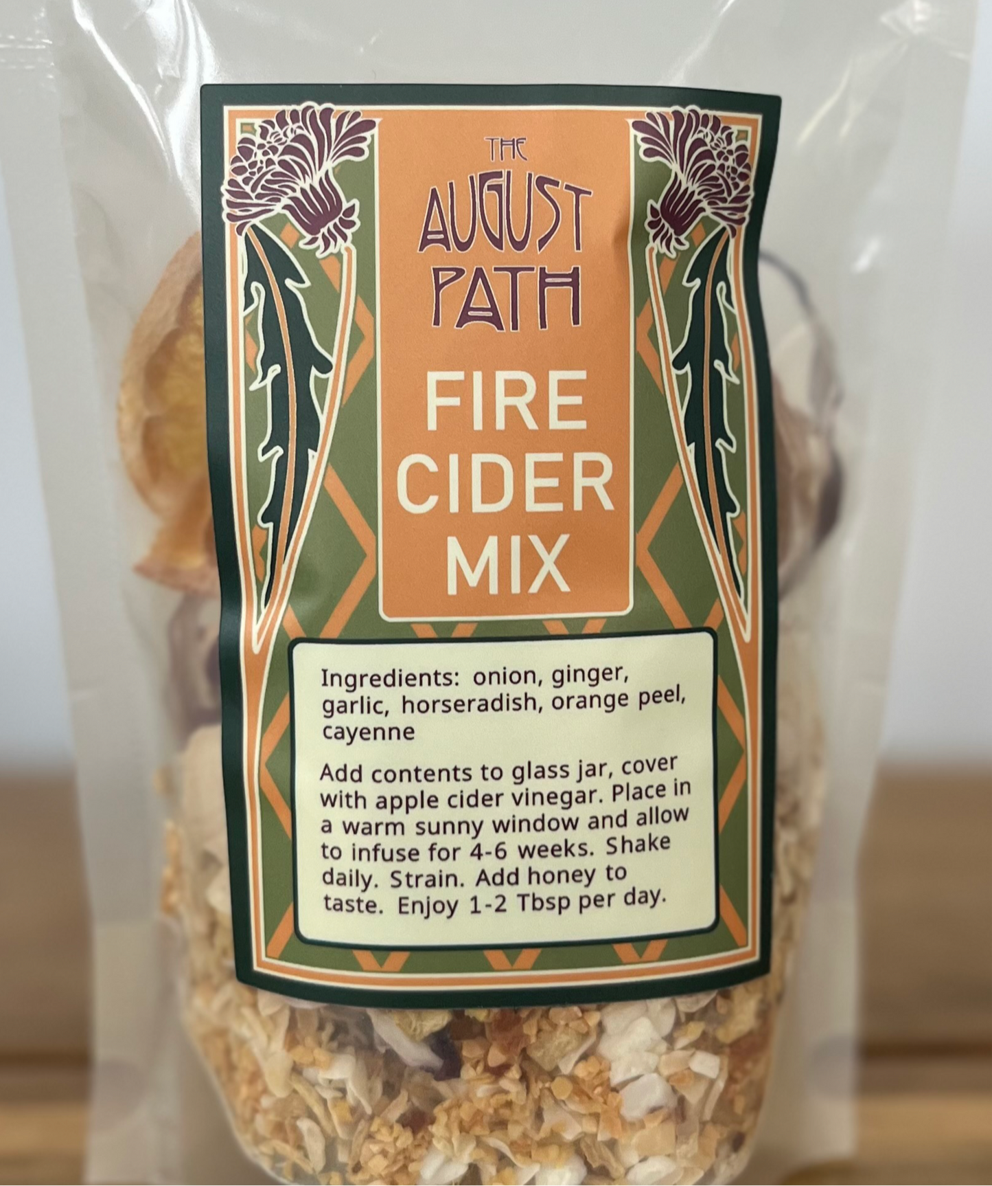 Fire Cider Mix - Bag (makes 32oz) Use your own jar