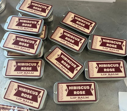 Hibiscus Rose Lip Balm - 0.3oz tin