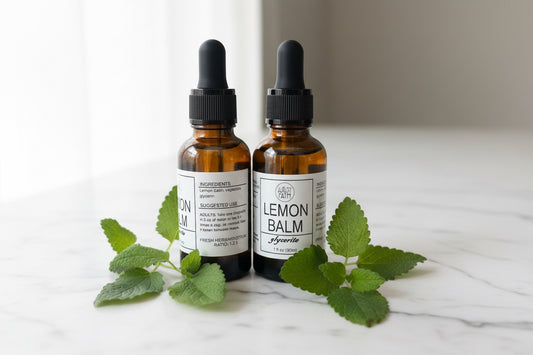 Lemon Balm Glycerite 1oz Gentle Calm from the Garden
