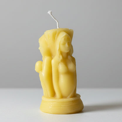 Hand-Poured Pure Vacaville Beeswax - Pine Cone, Owl, or Maiden Mother Crone ($7- $10 -$17)