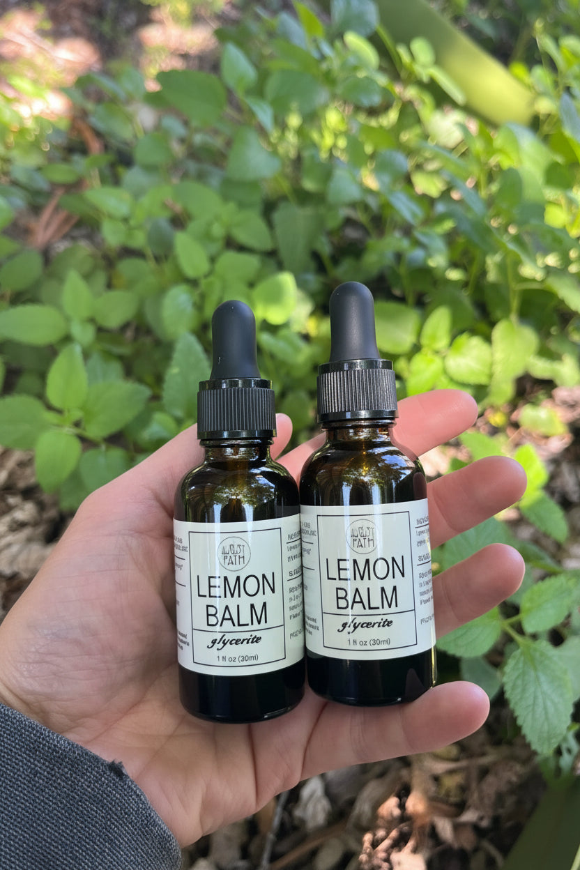 Lemon Balm Glycerite 1oz Gentle Calm from the Garden