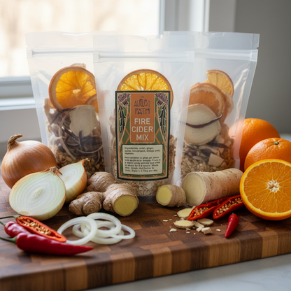 Fire Cider Mix - Bag (makes 32oz) Use your own jar
