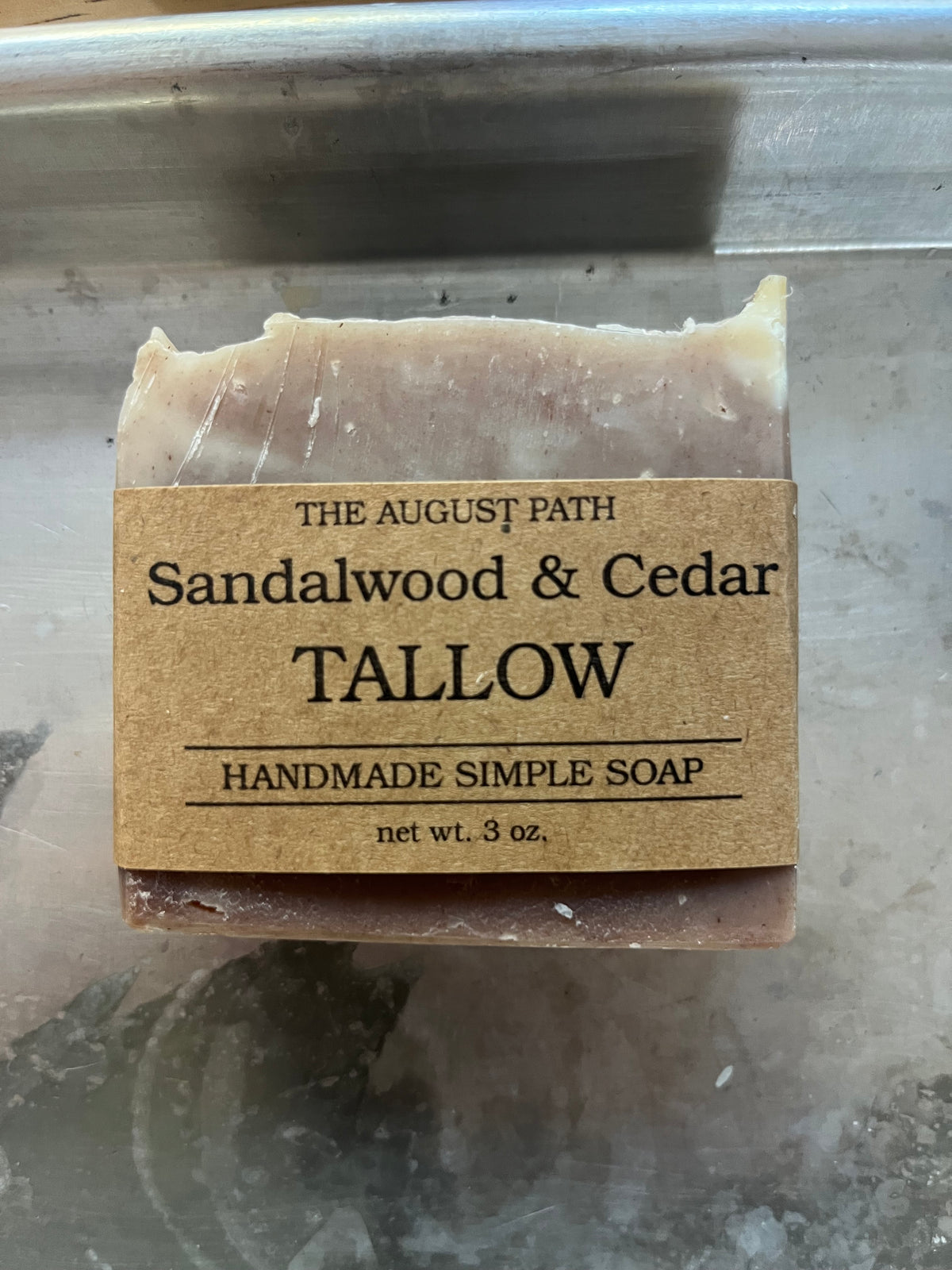 Sandalwood & Cedar Tallow Soap Bar - 3oz