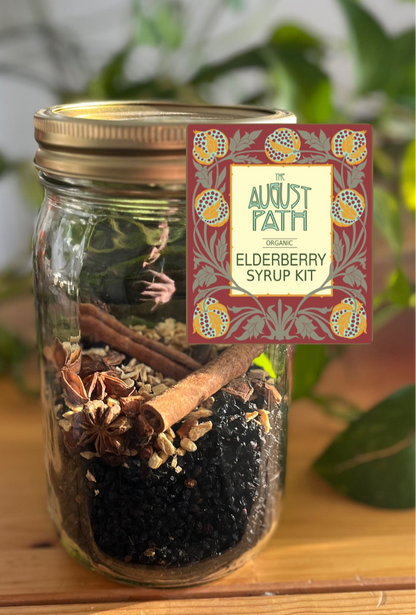 Organic Elderberry Syrup Kit - Jar (makes 32oz)