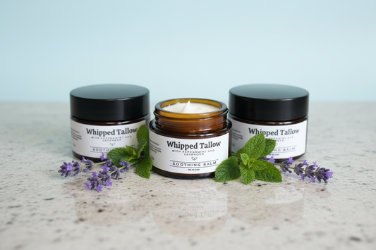 Peppermint and Lavender Soothing Balm - Whipped Tallow -  0.7oz