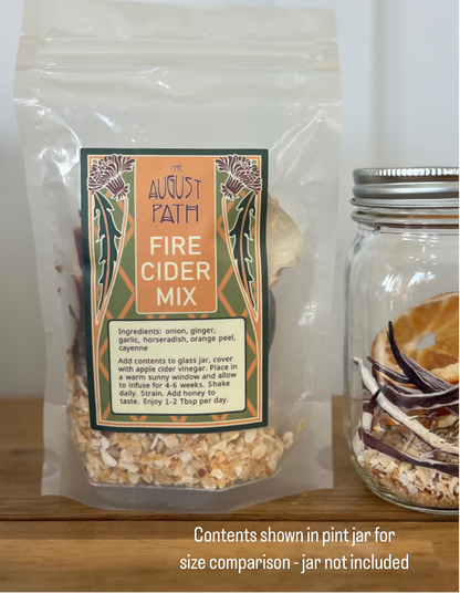 Fire Cider Mix - Bag (makes 16oz) Use your own jar