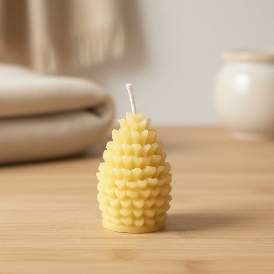Hand-Poured Pure Vacaville Beeswax - Pine Cone, Owl, or Maiden Mother Crone ($10- $15 -$19)